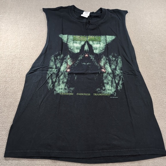 Dimmu Borgir Enthrone Darkness Triumphant‎ Band T-shirt Black Metal Men's L READ